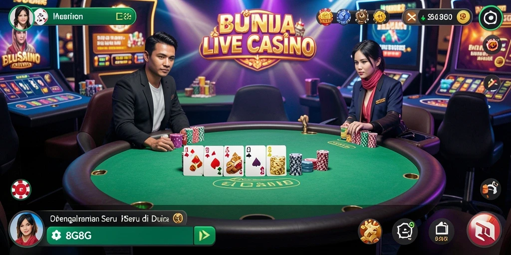 Gameplay seru dan interaktif di 8G8G Live Casino.