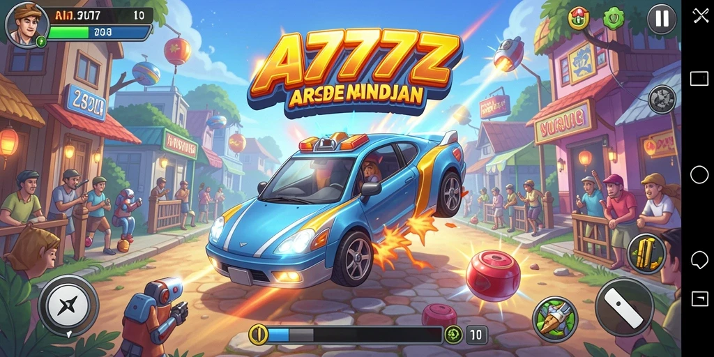 Tampilan gameplay seru dari A7777 yang menantang.