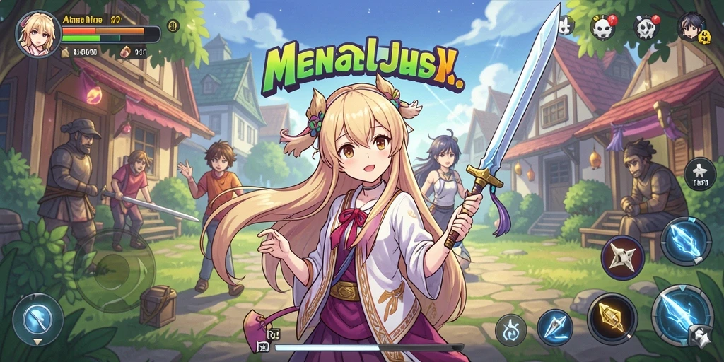 Screenshot API77 yang menampilkan karakter anime dalam aksi seru.