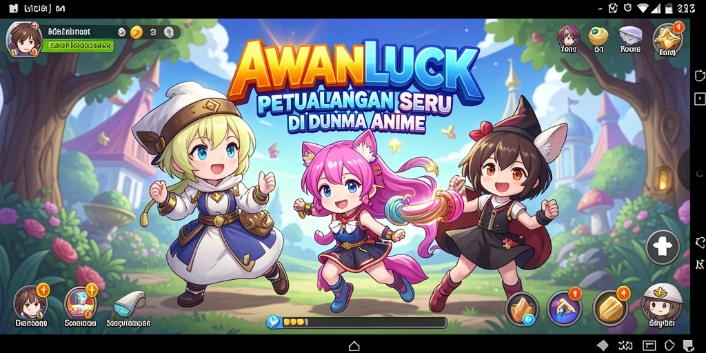 Menampilkan gameplay seru dengan karakter anime ikonik.