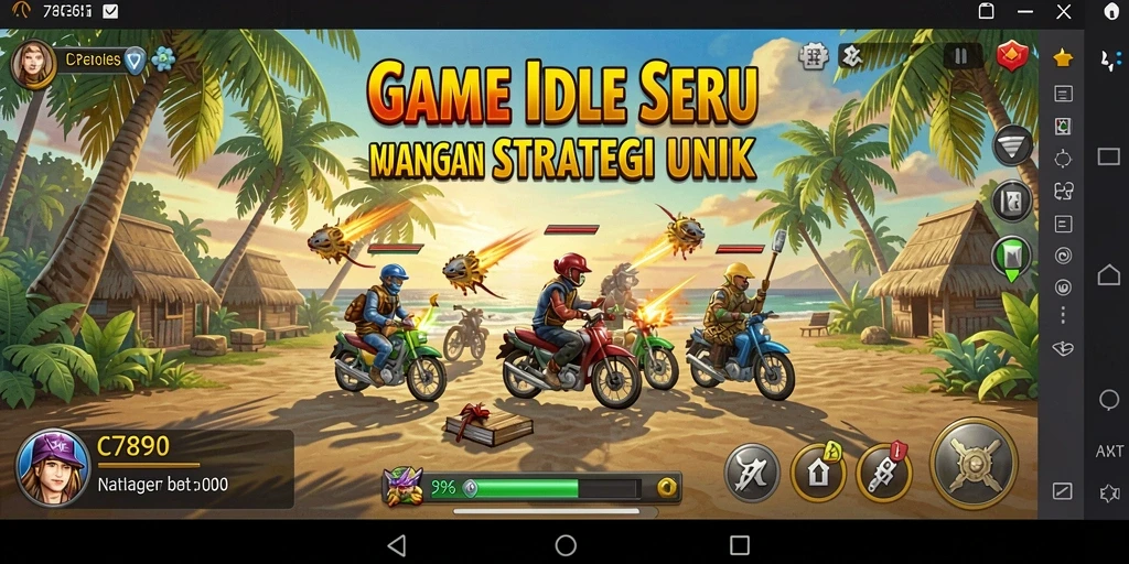 Tampilan gameplay C7890 yang menggoda dengan strategi Idle.