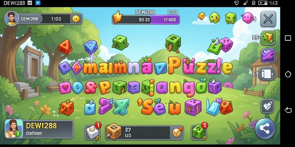 Tampilan gameplay menarik dari DEWI288 dengan tantangan Puzzle.