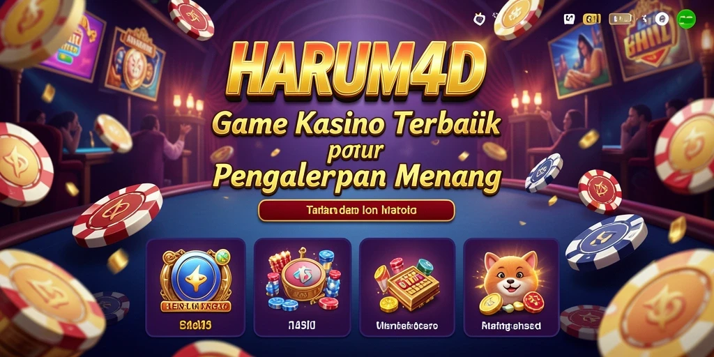 Tampilan gameplay menarik di HARUM4D yang menggambarkan keseruan Kasino.