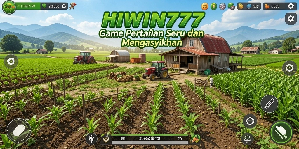 Tampilan gameplay HIWIN777 yang seru di dunia pertanian.