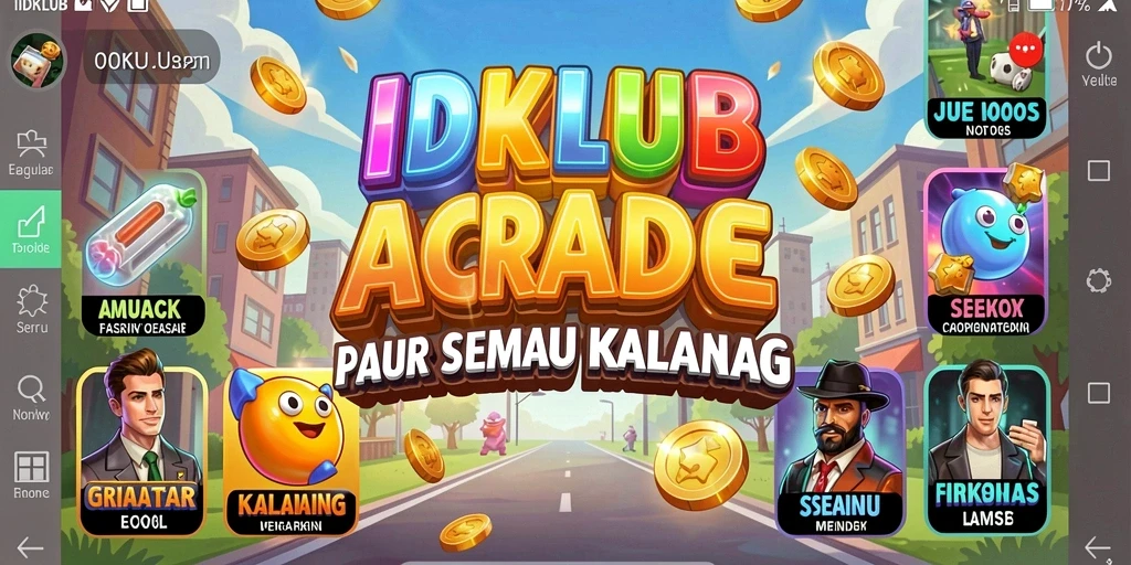Screenshot menampilkan gameplay dinamis dari IDKLUB yang seru dan penuh tantangan.
