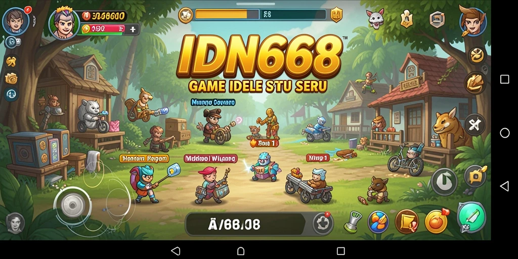 Tampilan gameplay IDN668 yang seru dan menarik.