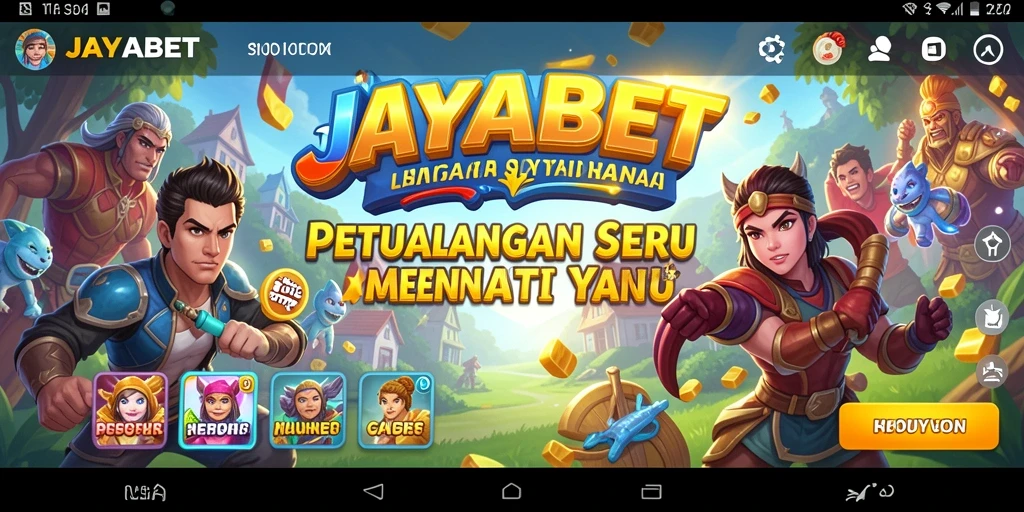 Tampilan gameplay seru di JAYABET dengan petualangan menantang.