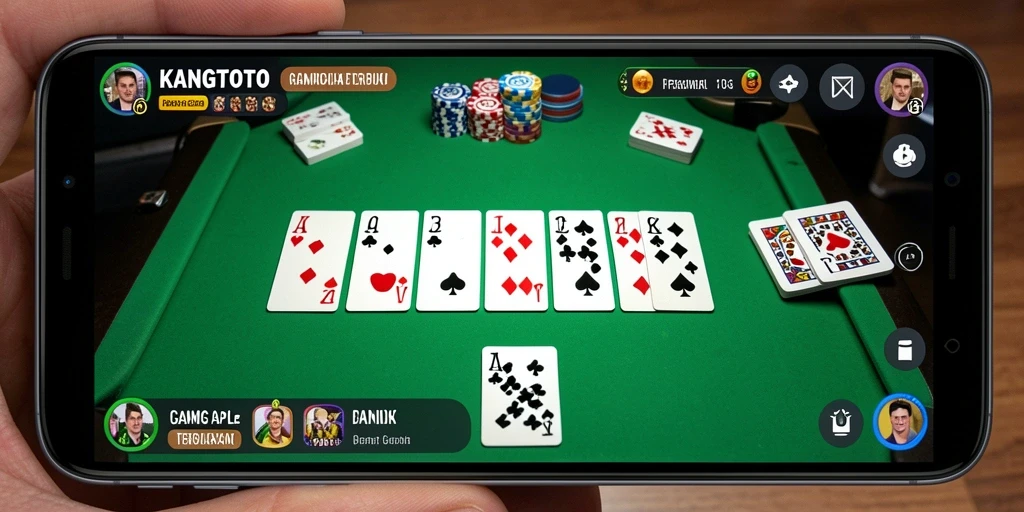 Screenshot KANGTOTO menampilkan momen seru bermain Gaple.