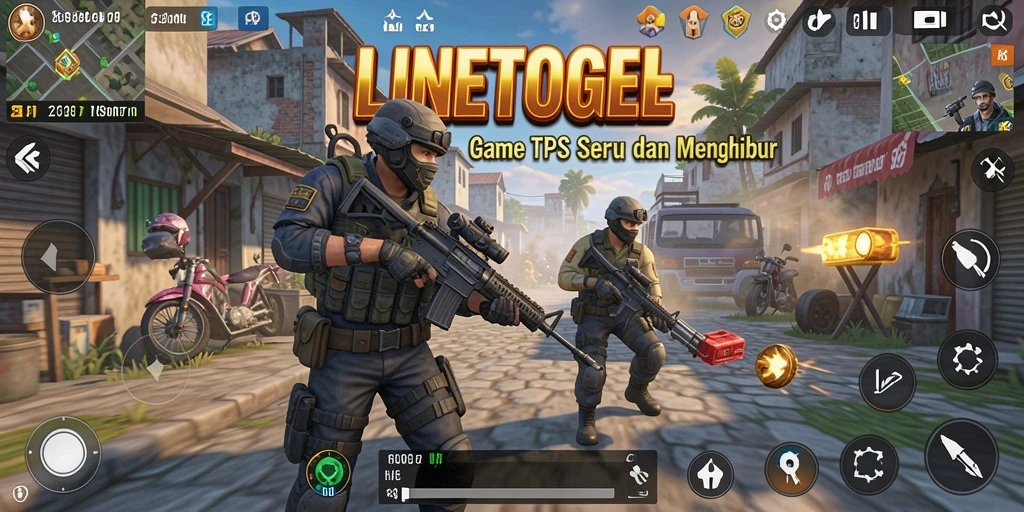 Tampilan gameplay seru dan mendebarkan di LINETOGEL.