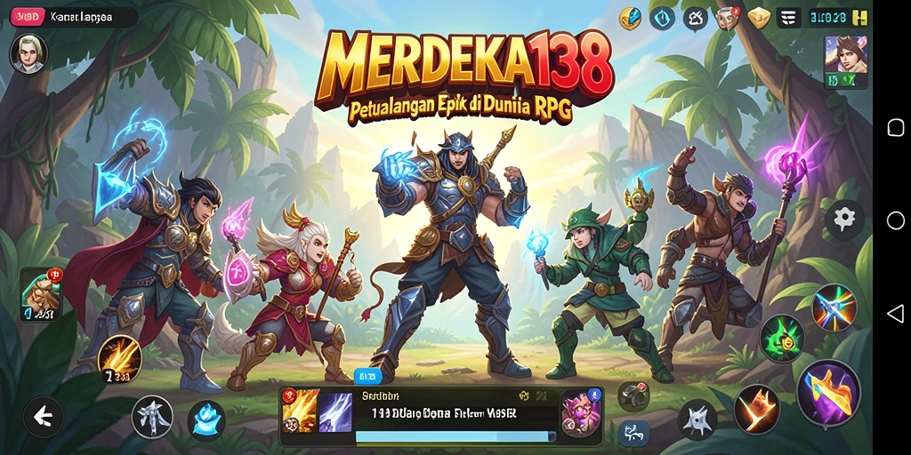 Screenshot gameplay MERDEKA138 menampilkan aksi seru dalam RPG.