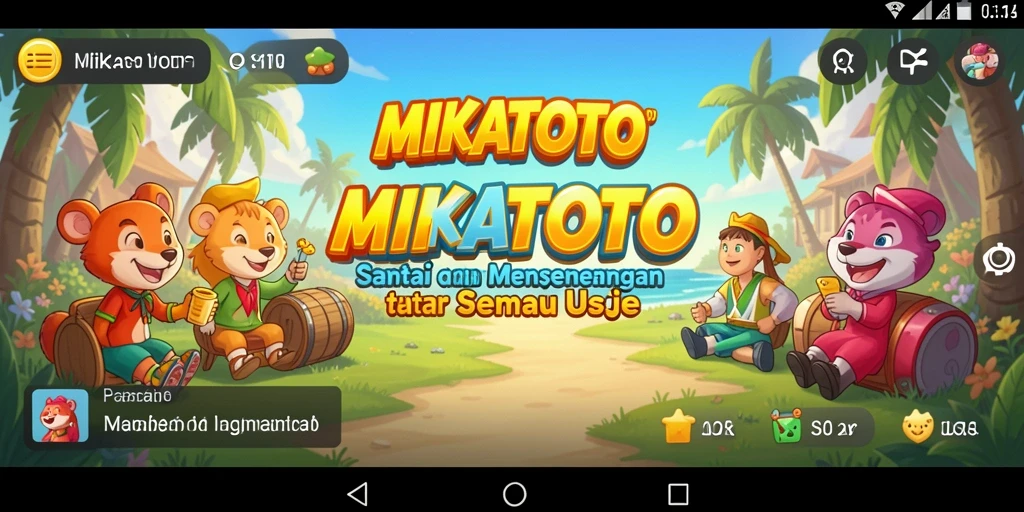 Screenshot gameplay MIKATOTO yang menunjukkan momen bermain santai dan menyenangkan.