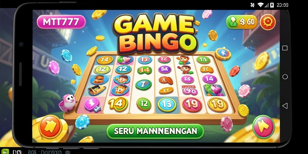 Tampilan gameplay Bingo yang seru di MT777.