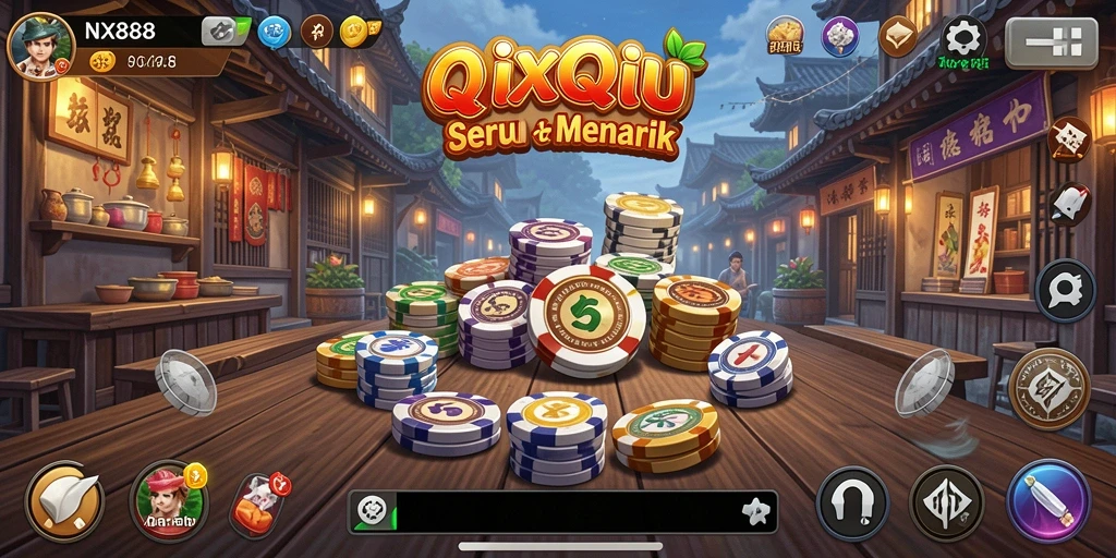 Tampilan gameplay QiuQiu yang memukau dan menarik perhatian.