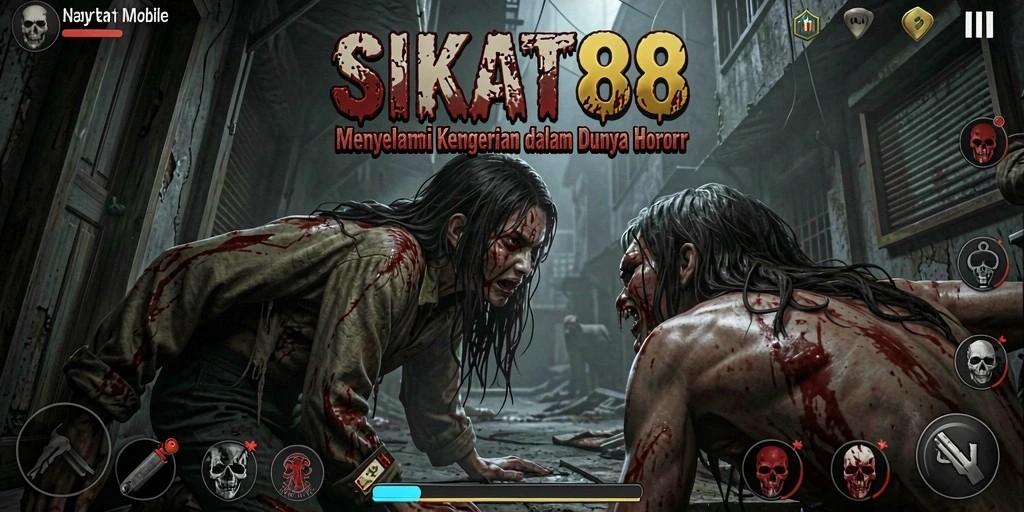 Tampilan gameplay yang mencekam dan menakutkan dari SIKAT88.