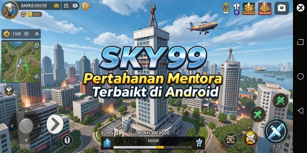 Tampilan gameplay menara pertahanan yang seru dan strategis.