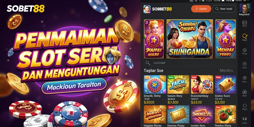 Screenshot gameplay Slot SOBET88 yang menarik dan penuh warna.