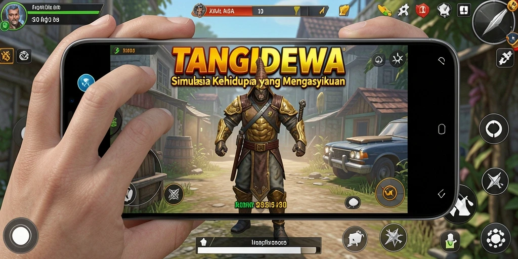 Gambaran gameplay TANGANDEWA yang menampilkan pengalaman simulasi yang menyenangkan.